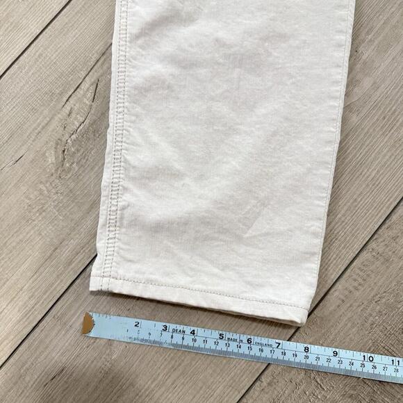 Alberto White Linen Blend Pants W42 L31 Men’s Dynamic Superfit Stretch Chino - Picture 11 of 11